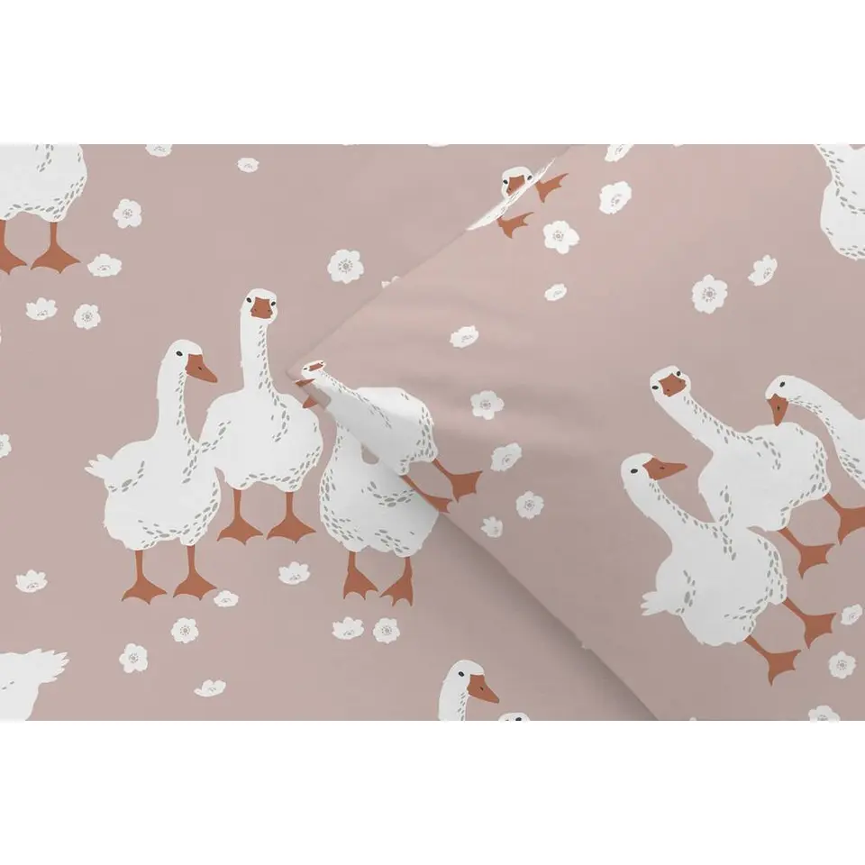 Dekbedovertrek Noya - roze - 140x200 cm