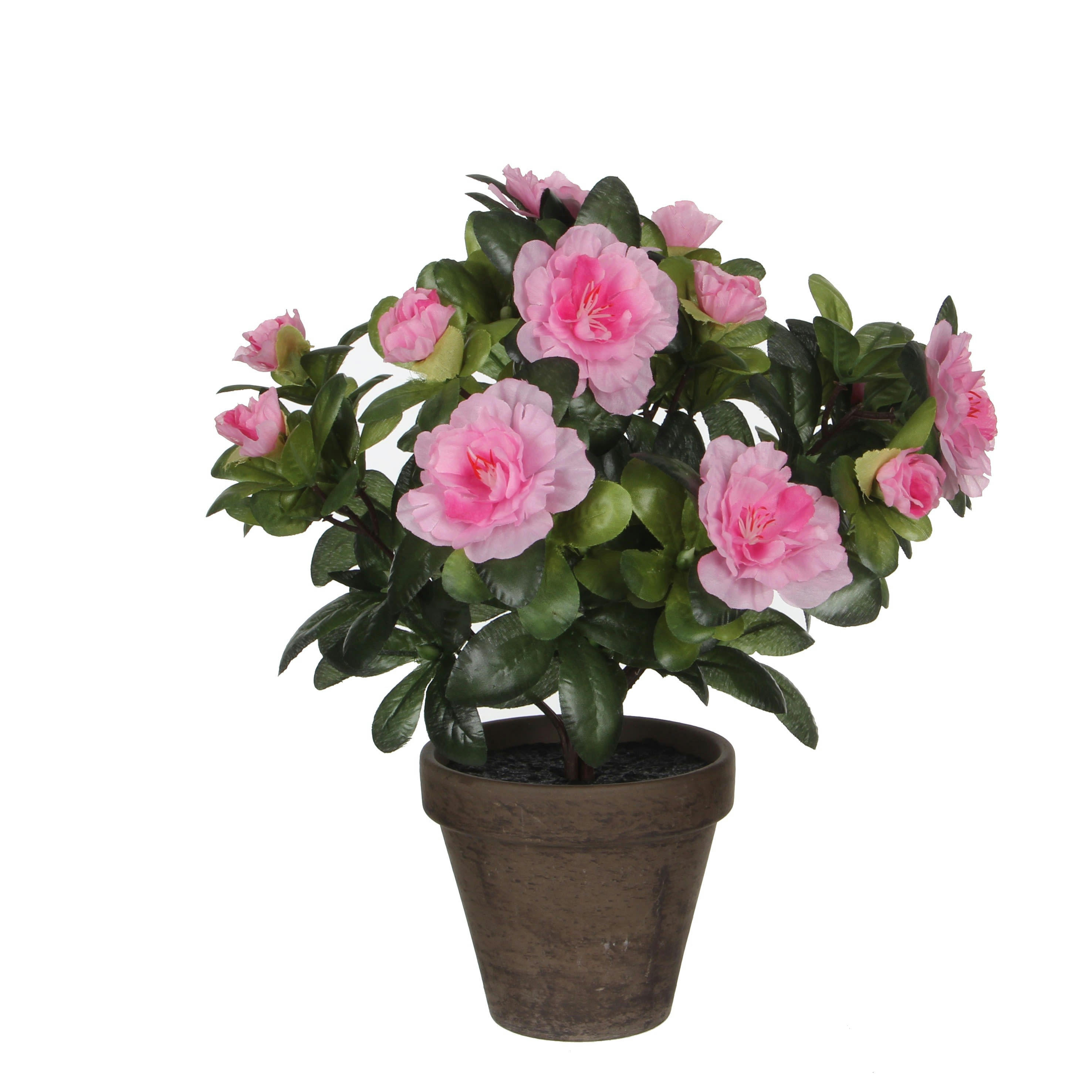 - Azelea artificielle rose en pot H27
