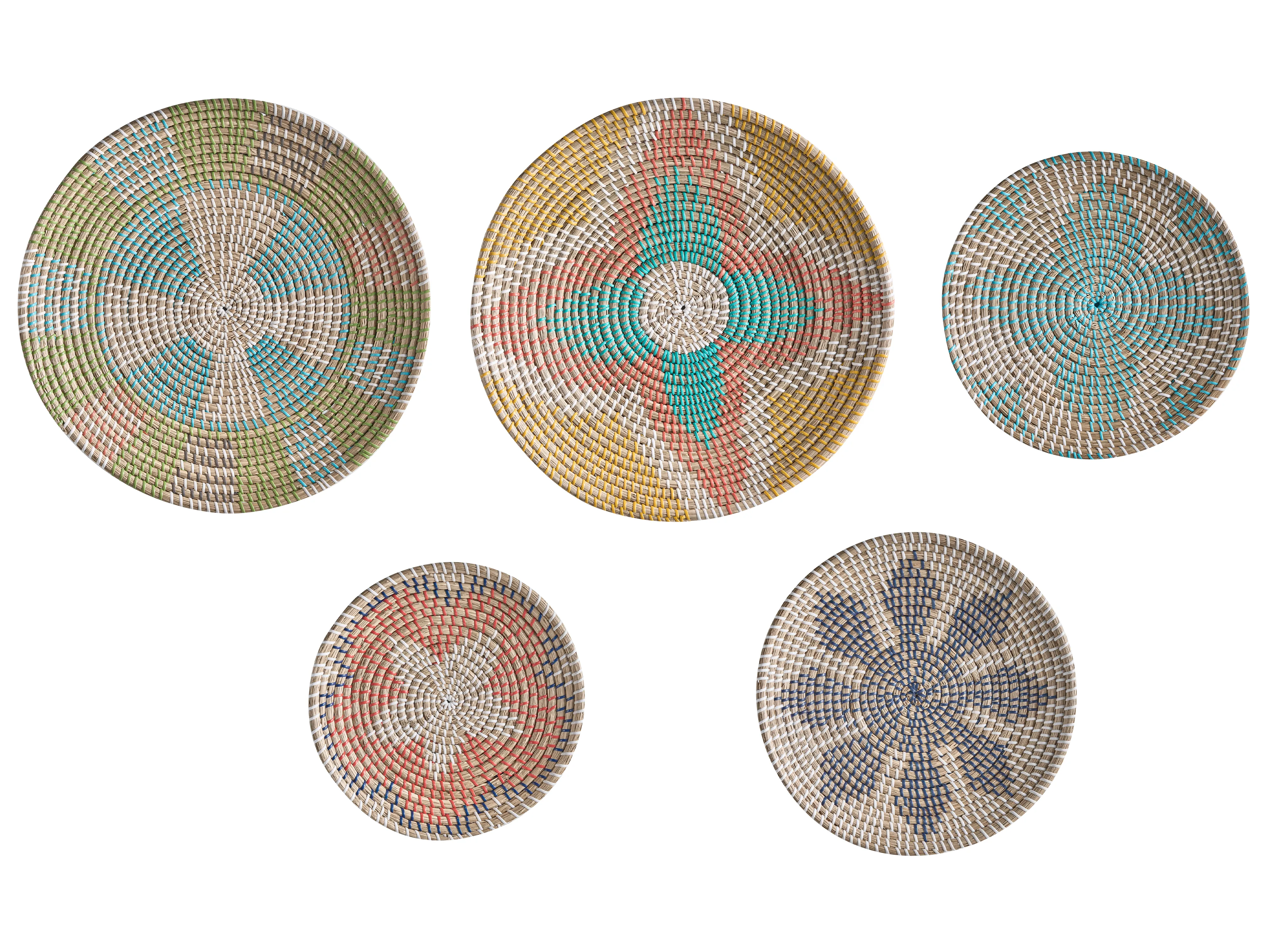 Set of Hanging Decorations SONLA Seagrass 45/35/30 cm Multicolour