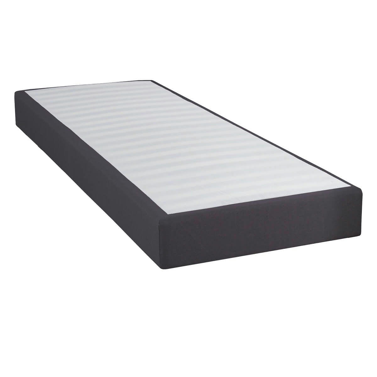 TAPIKIT - Sommier  tapissier démontable 90x190cm anthracite