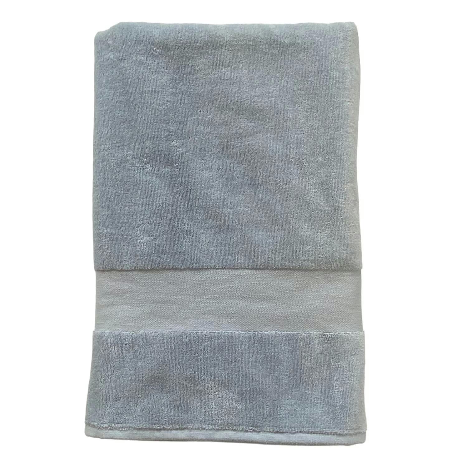EPONGE VELOURS UNIE - Serviette de bain éponge velours unie 