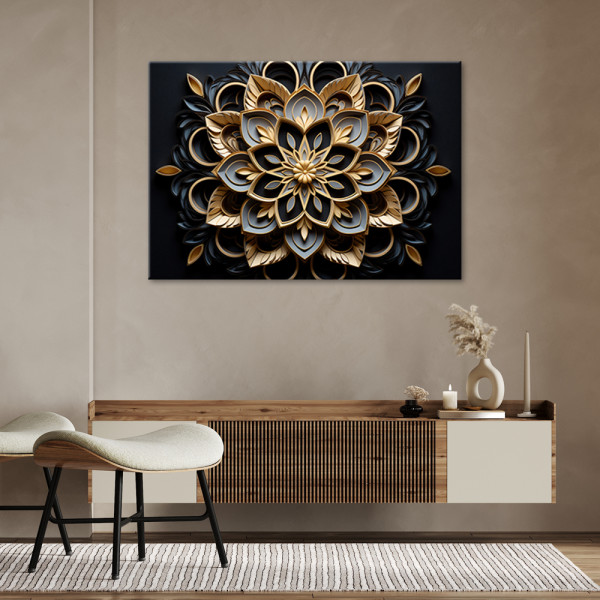 Feeby Obraz do biura - Kwiaty 3D AI 60x40