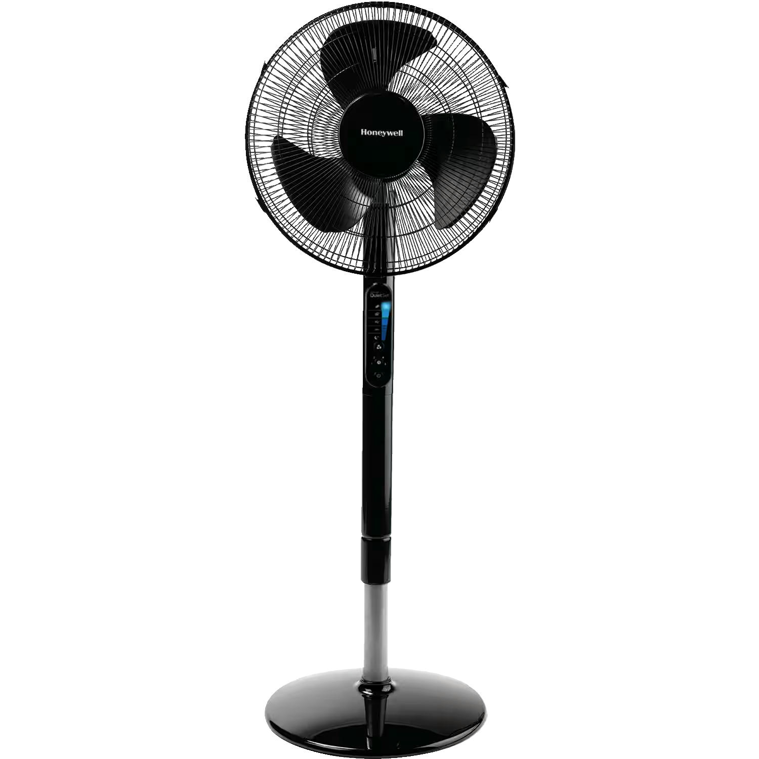 Honeywell Tilt-Head Pedestal/Stand Fan with Remote Control, 5-Speed, Black, 16-in