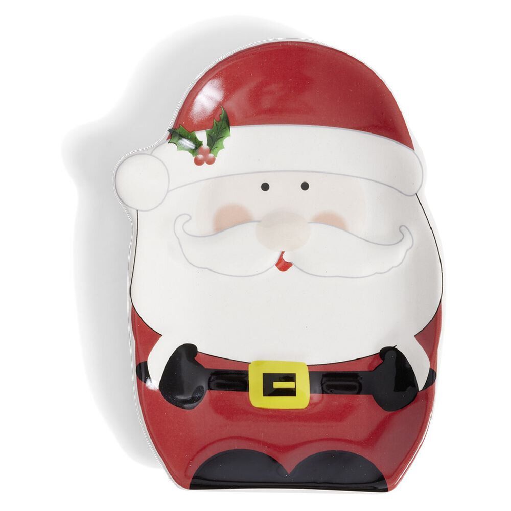 Vide poche No&euml;l en céramique 18x12,5xH1,5cm (3 modèles)
