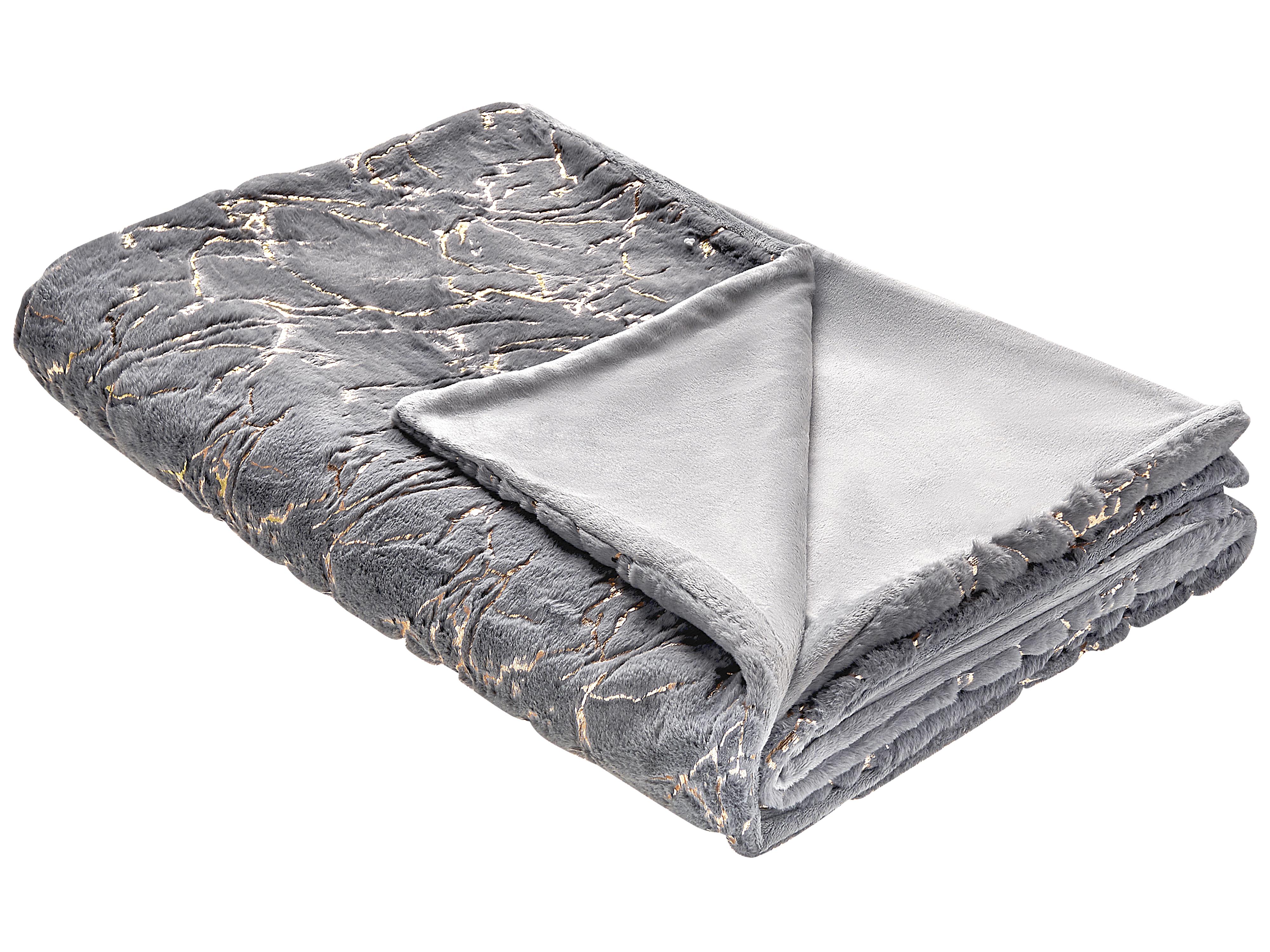 Blanket GODAVARI 130 x 180 cm Grey