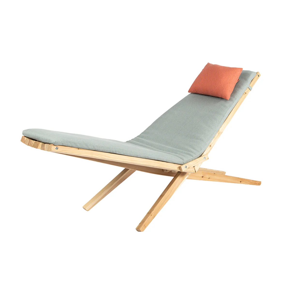Weltevree - Woodlounger Outdoor inkl. Sitzpolster, Lärche