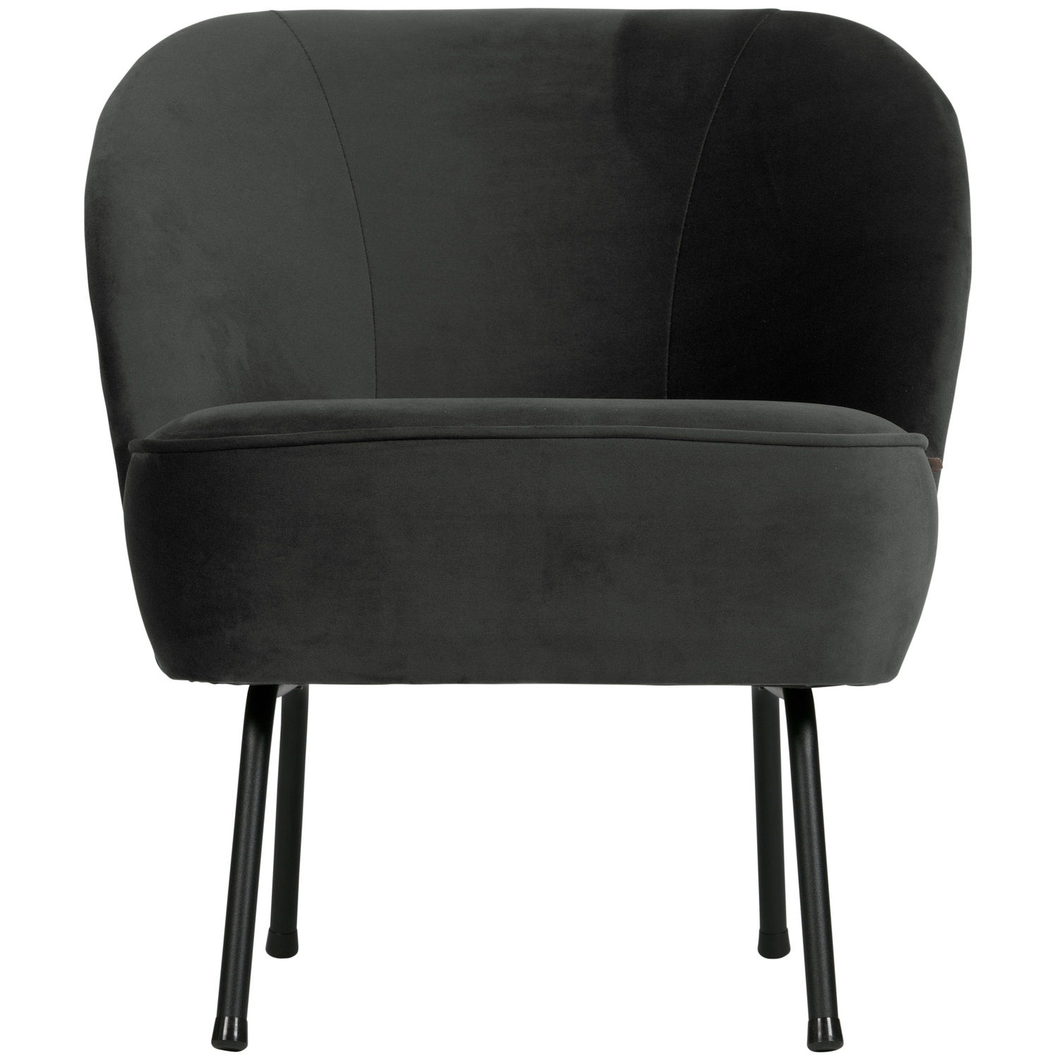WOOOD fauteuil Vogue - Velvet - Zwart - 69x57x70
