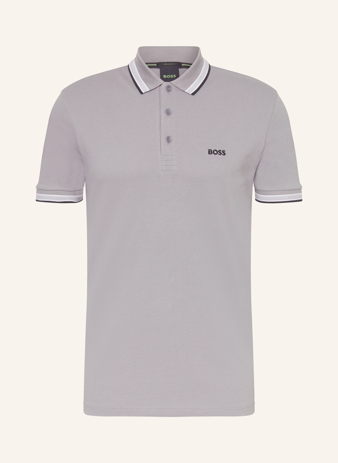 BOSS Piqué-Poloshirt PADDY CURVED Regular Fit