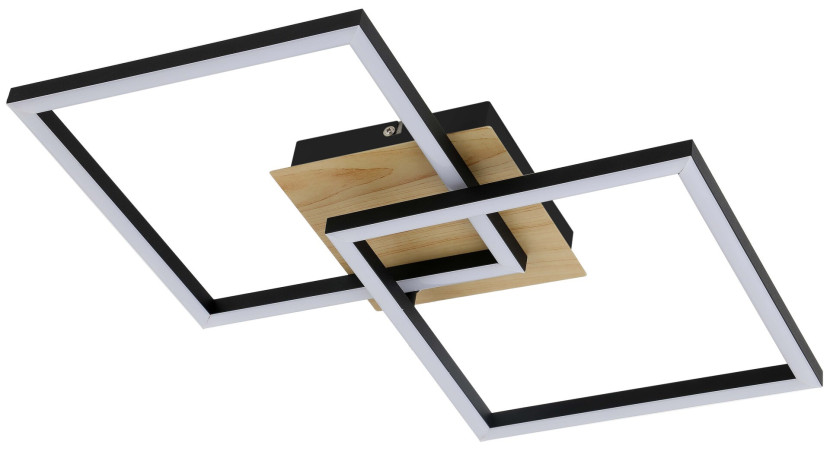 Lampa sufitowa Ashton czarna matowa-biała LED 1x24W 3000K 1600lm Rabalux