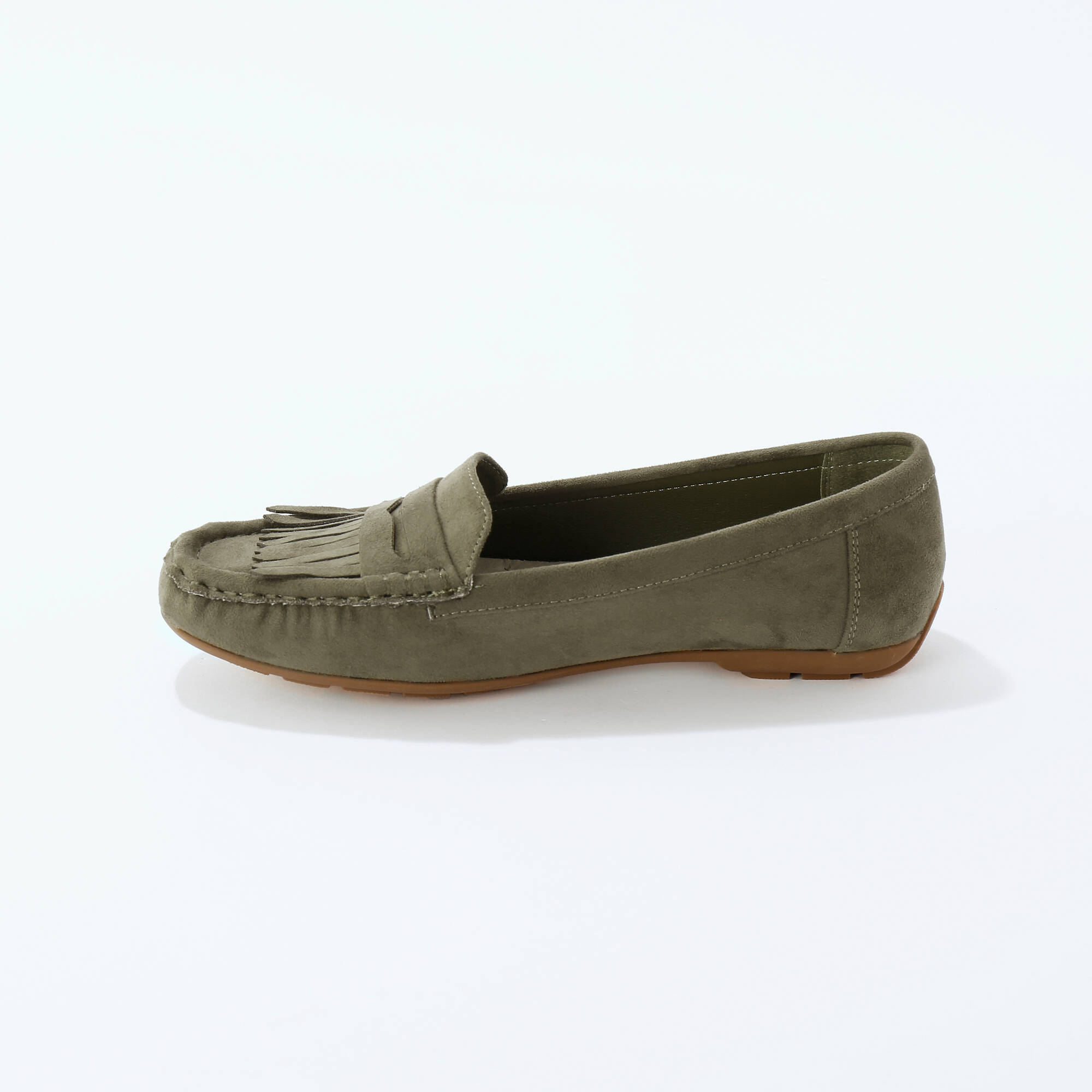 Mocassins souples textile microfibre