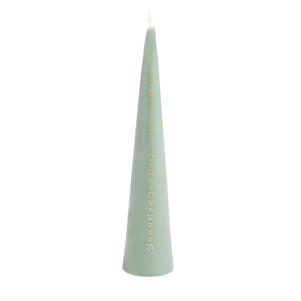 Bougie de l'Avent forme sapin Ø5xH25 cm (3 modèles)