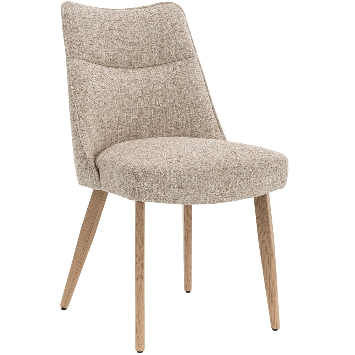 DÉJA Living Eetkamerstoel Meau - Beige/Naturel - Zithoogte 47cm - Set van 2