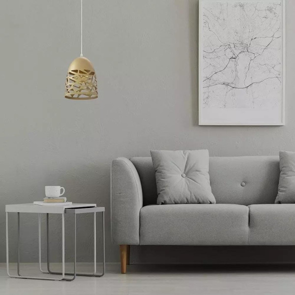 Lampa wisząca złoty mat VT-7200 1xE27x60W wym: 130x20x27 cm V-TAC