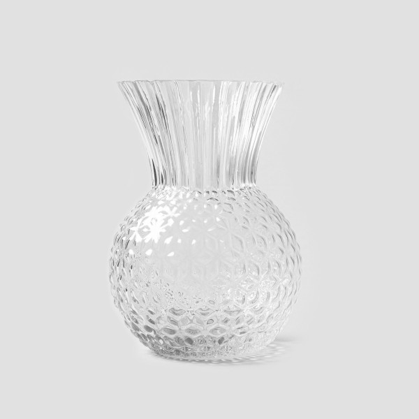 Wazon LIMPID szklany transparentny 14x22 cm HOMLA