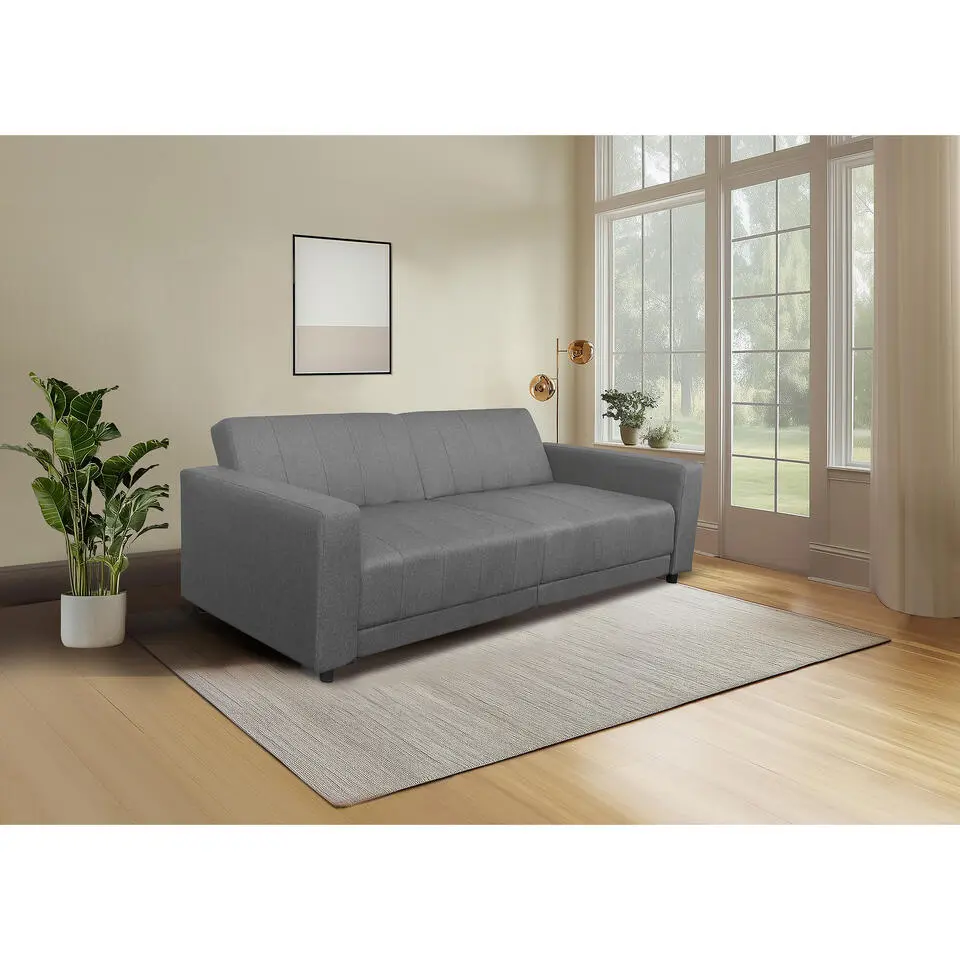 Allie II - Slaapbank 3-zits in grijze stof