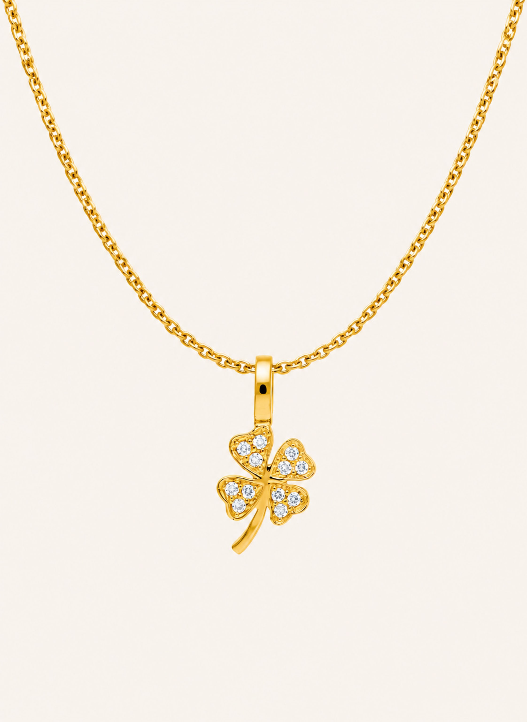 CADA Kette TINY LUCKY CLOVER