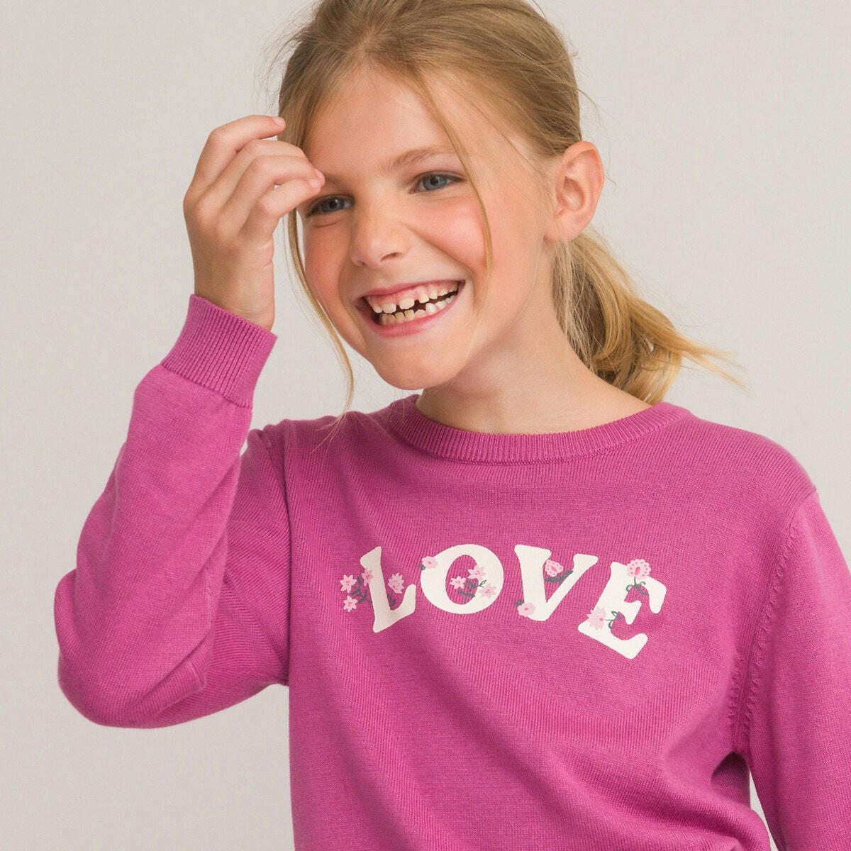 Pull col rond en fine maille