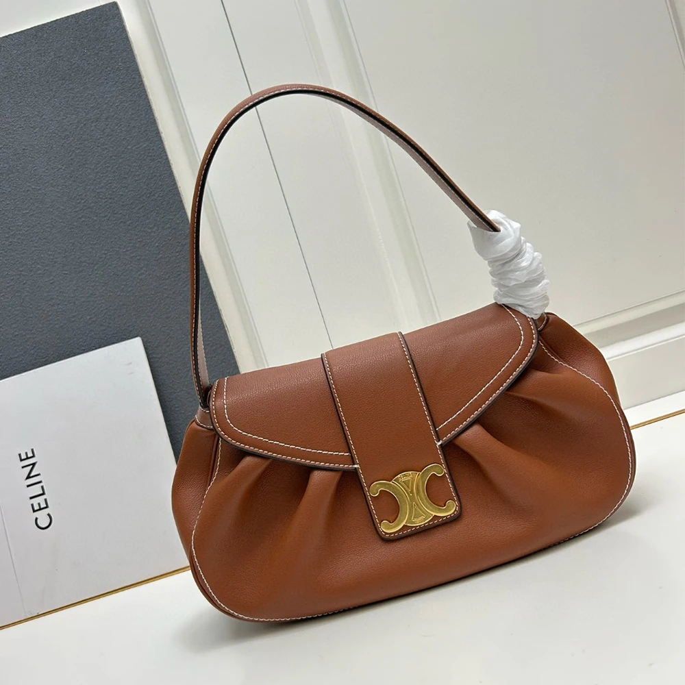 Celine Vintage Calfskin Shoulder Bag