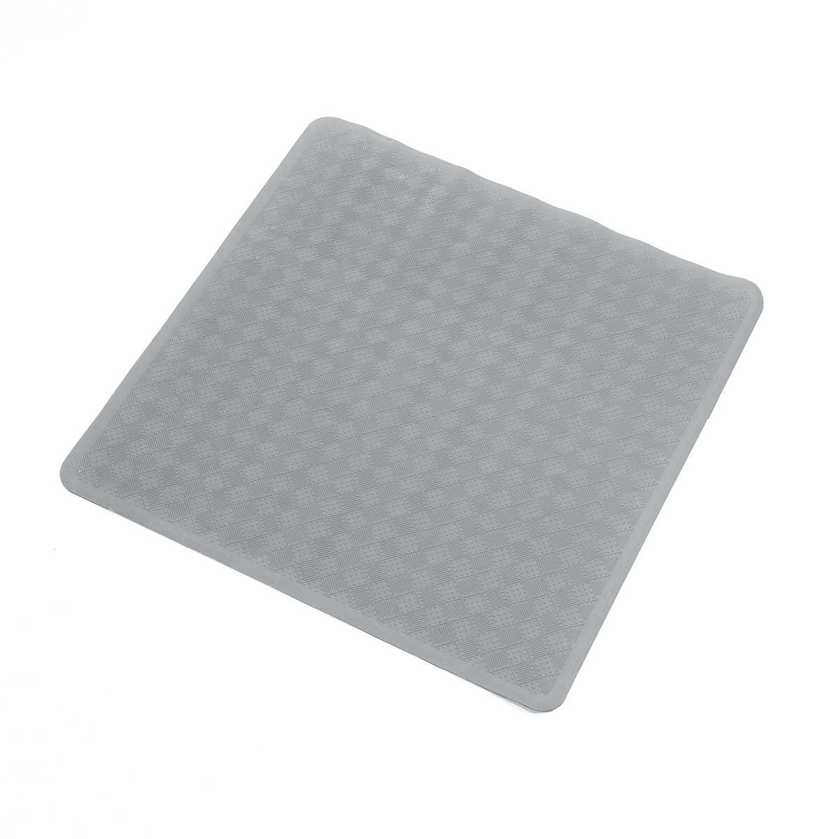 Tapete WC Antiderrapante Cinza Escuro 53x53cm