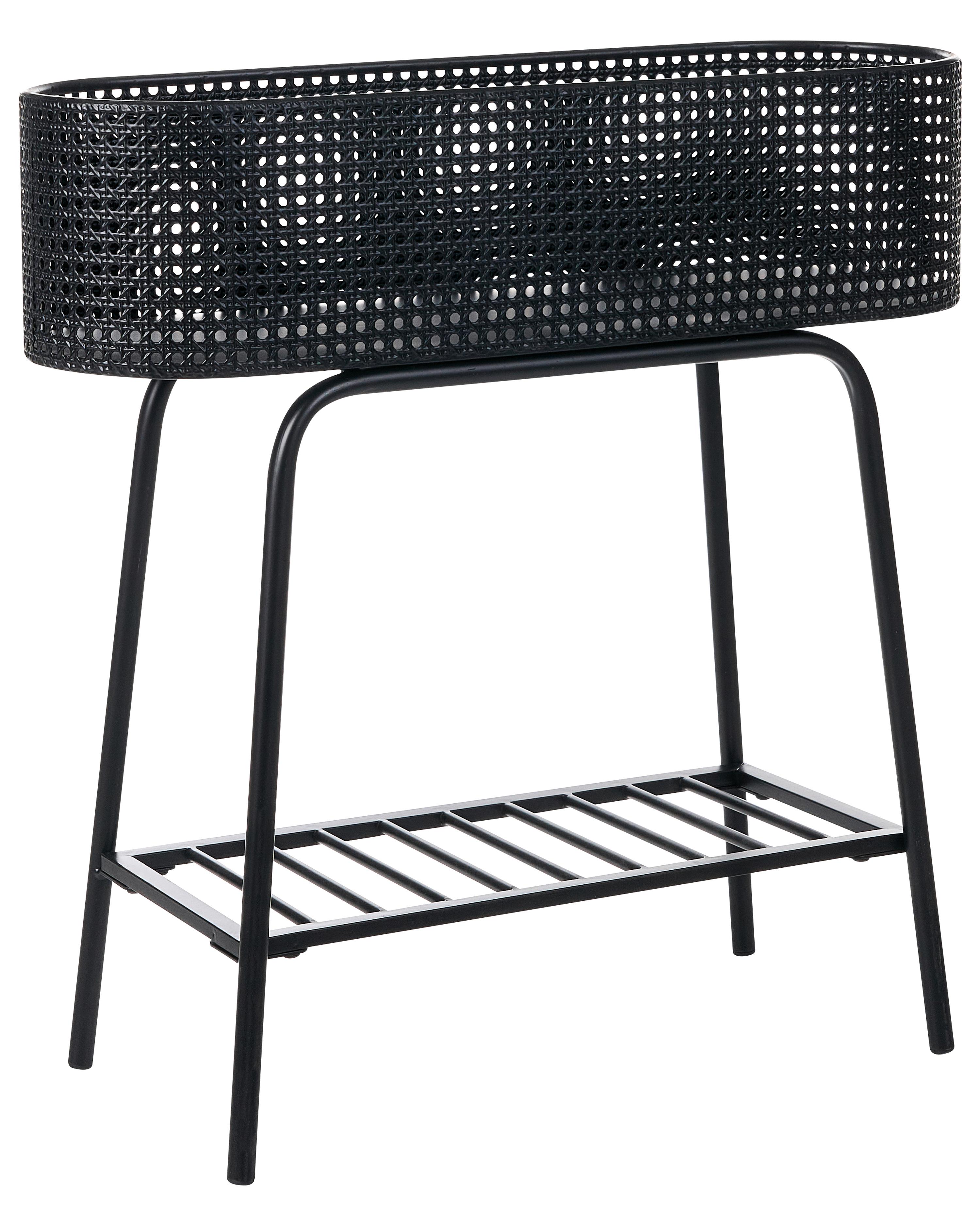 Plant Stand LINNAEA Metal 60 cm Black