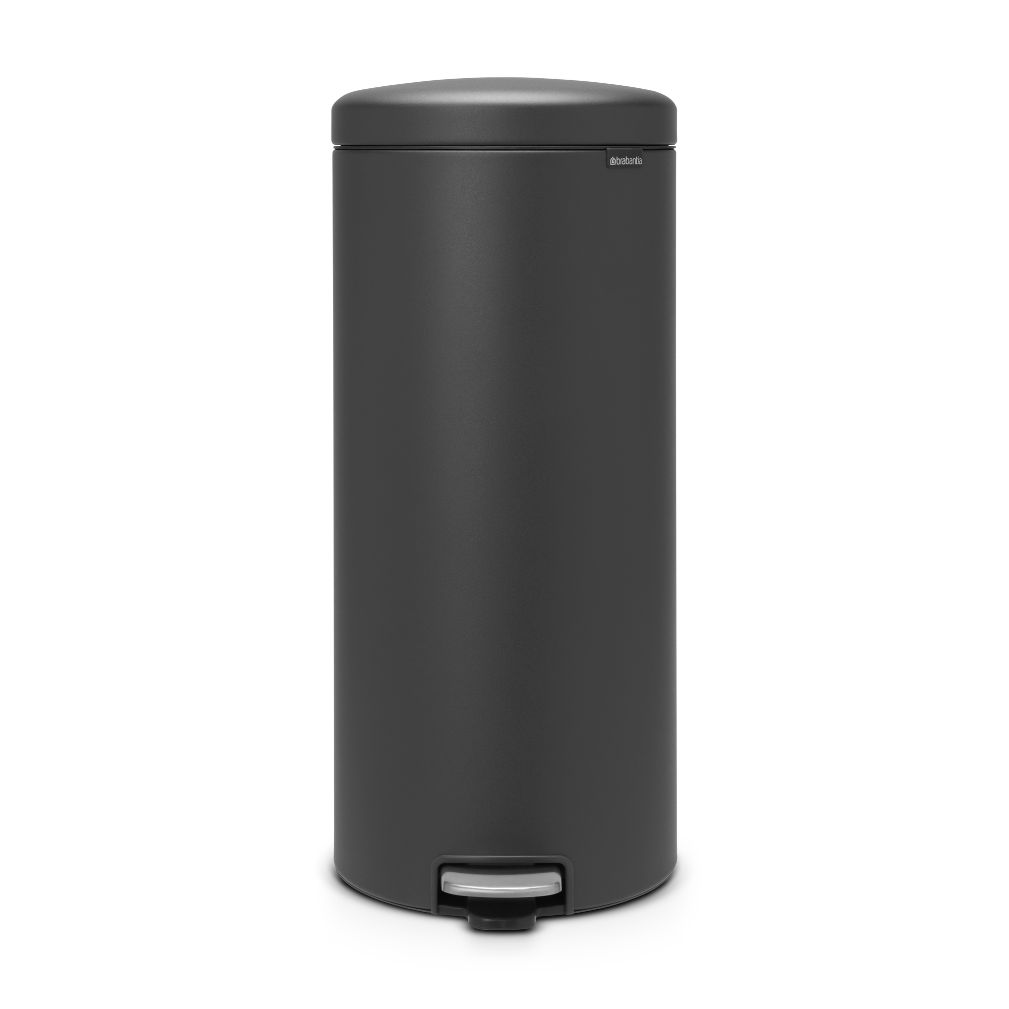 Brabantia NewIcon Pedaalemmer, 30 liter, kunststof binnenemmer - Mineral Infinite Grey
