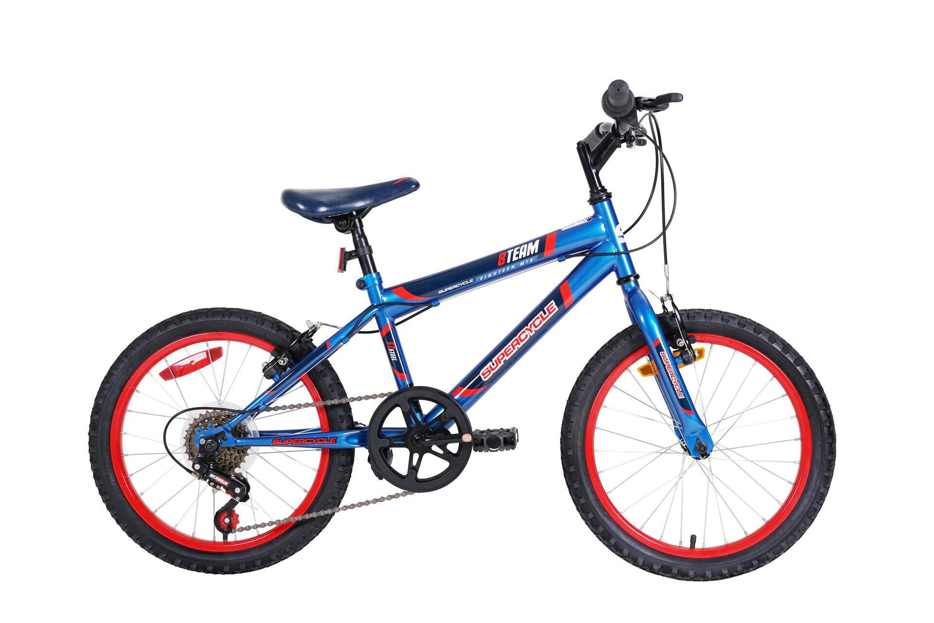Supercycle Team 8 Kids' Bike, 18-in, Blue