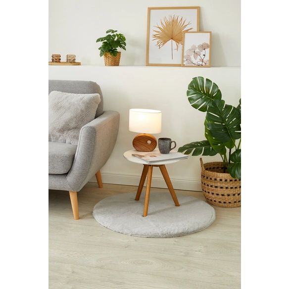 Teppich »Loano rund«, 80 cm, rund, grau