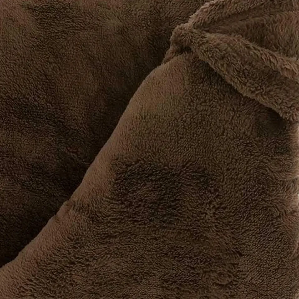 Unique Living plaid/deken Justin - bruin - polyester - 150 x 200 cm