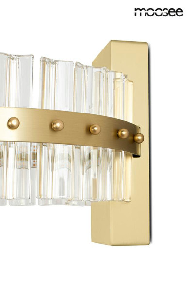 MOOSEE lampa ścienna SATURNUS WALL złota - LED, kryształ