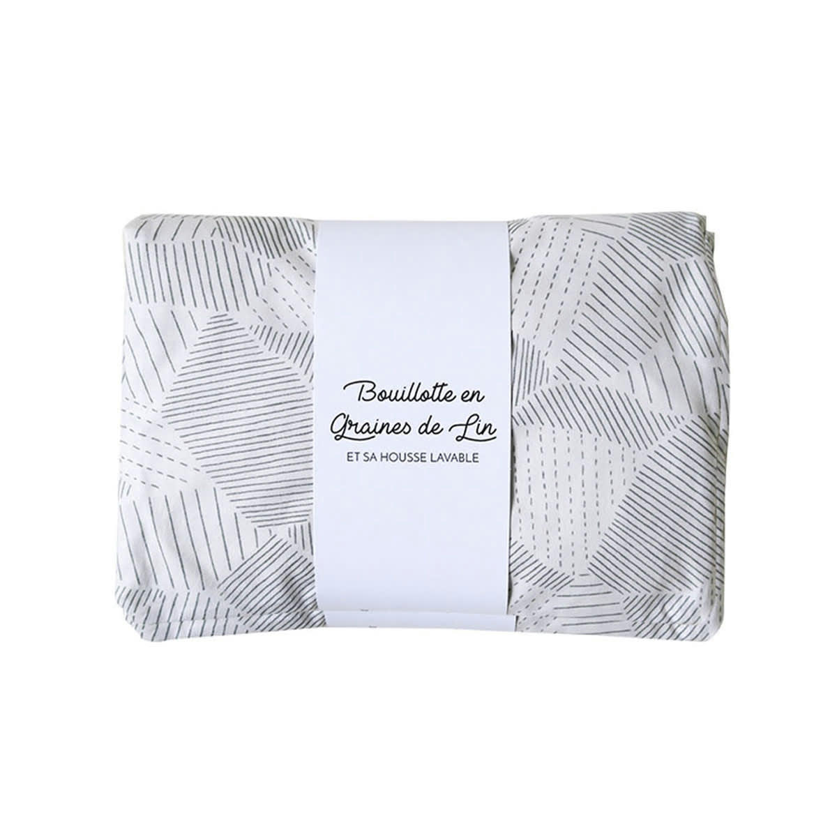 PARCELLES CÉVENNES - Bouillote en graines de lin vert d'eau 10x20