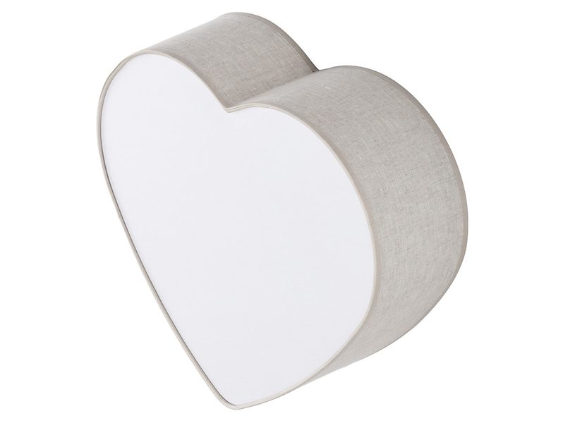 Lampa dziecięca Heart 2-punktowa tkaninowa beżowa