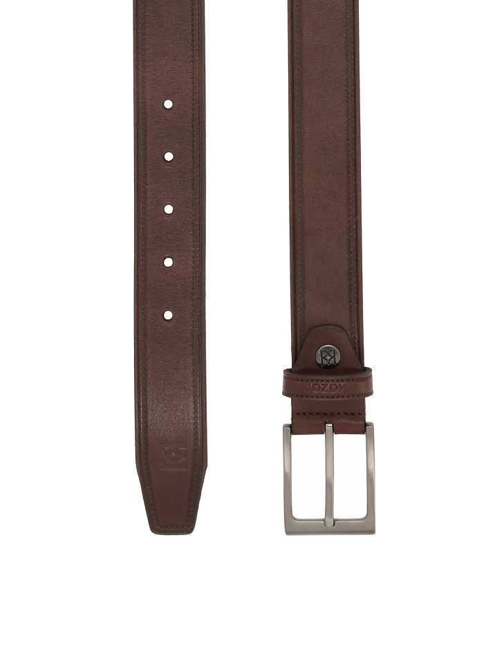 Classic brown leather belt