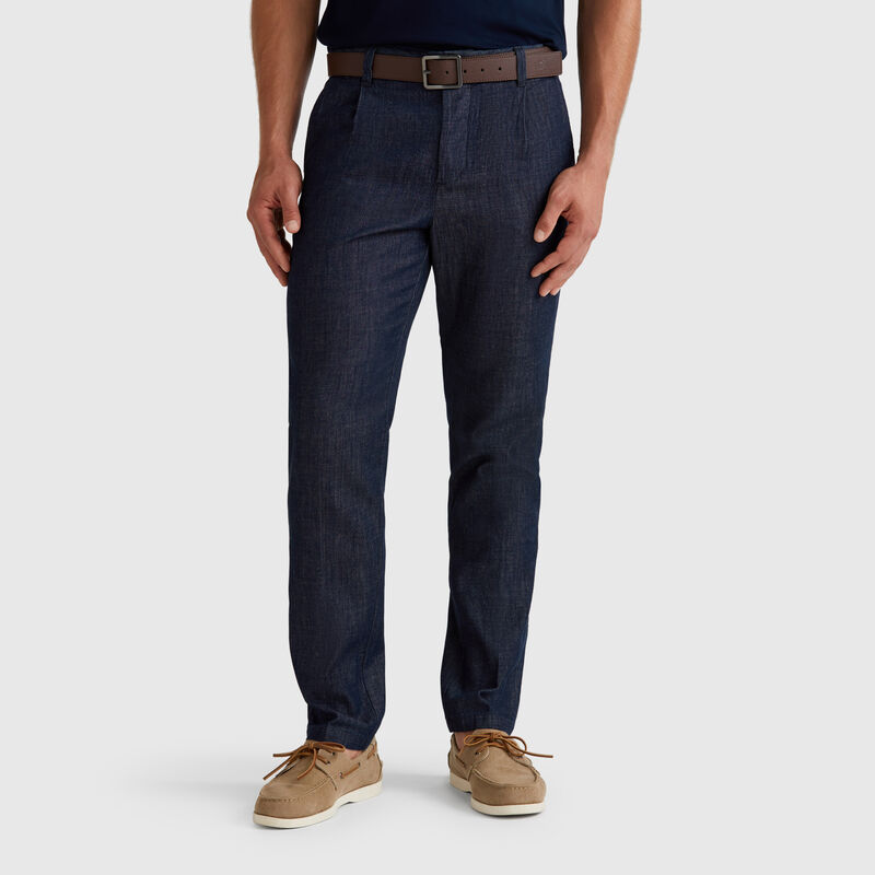 Slim fit chambray chinos