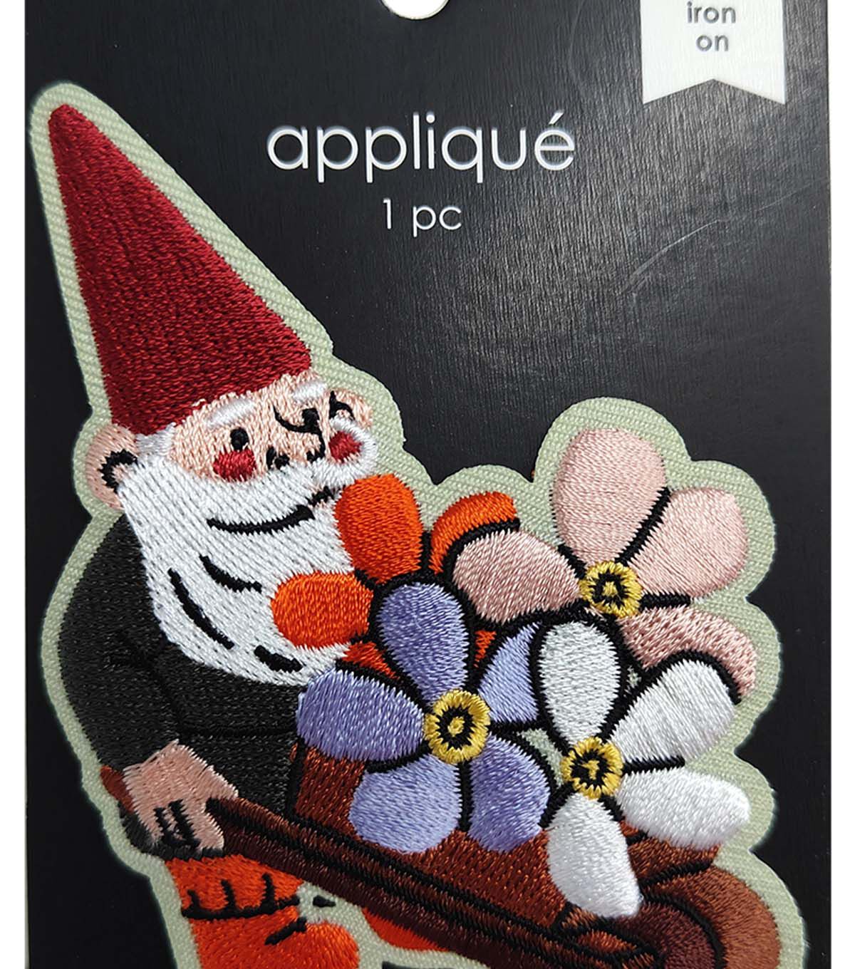2.5 Gardening Gnome Iron On Patch by hildie & jo