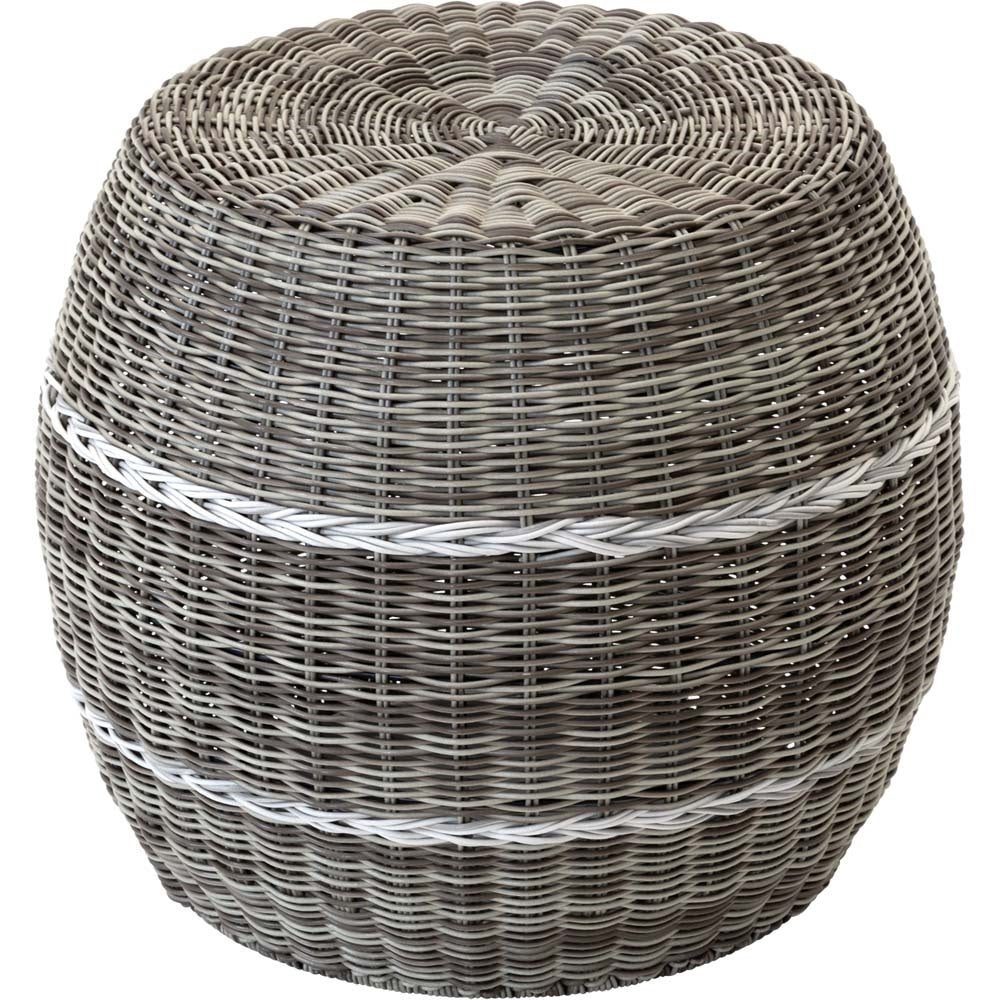Lesli Living poef Laos - beige - Ø46x40cm
