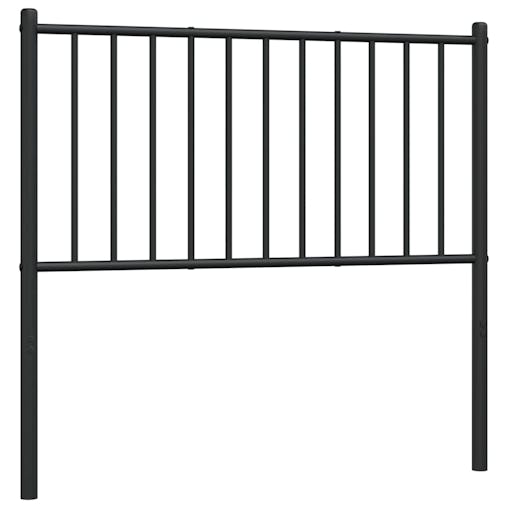 NNEVL Metal Headboard Black 90 cm
