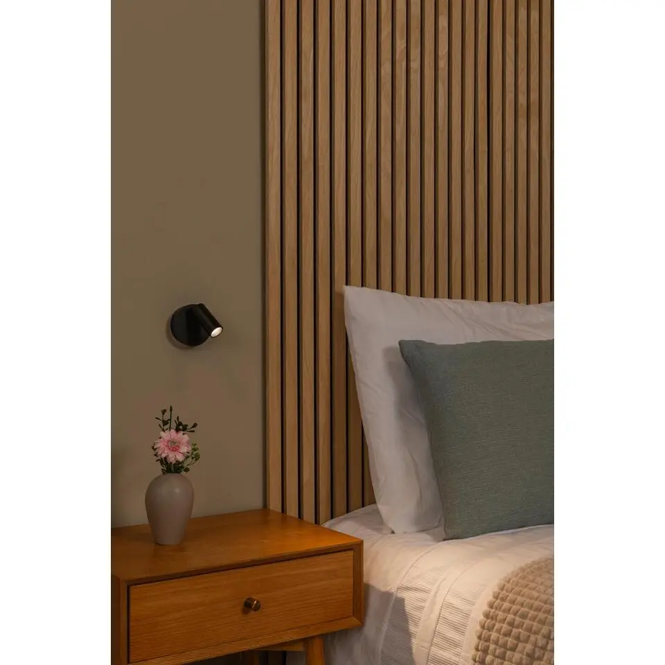 Lucide TONI Wandspot - Zwart