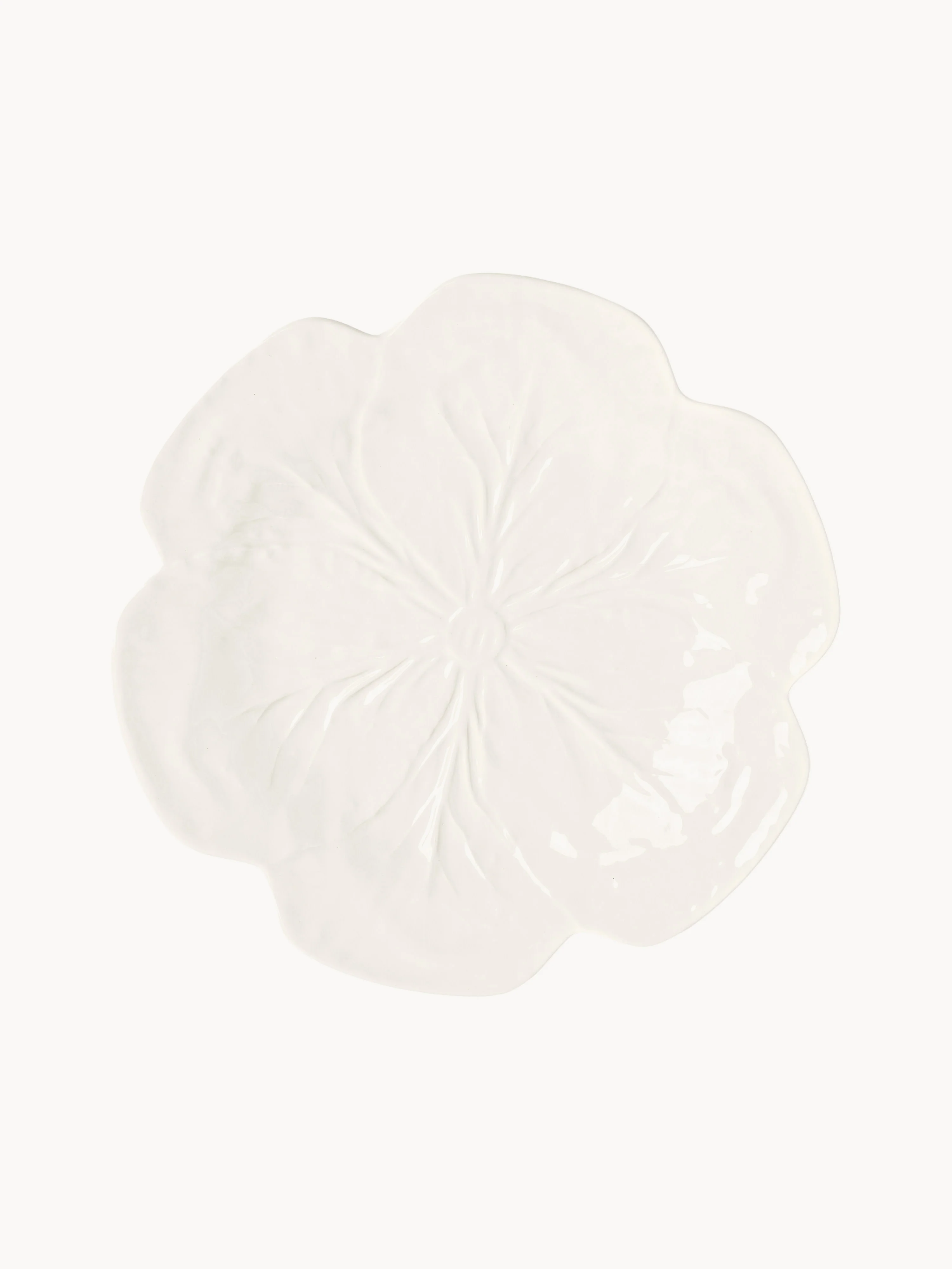 Handbemalte Speiseteller Cabbage, 4er-Set