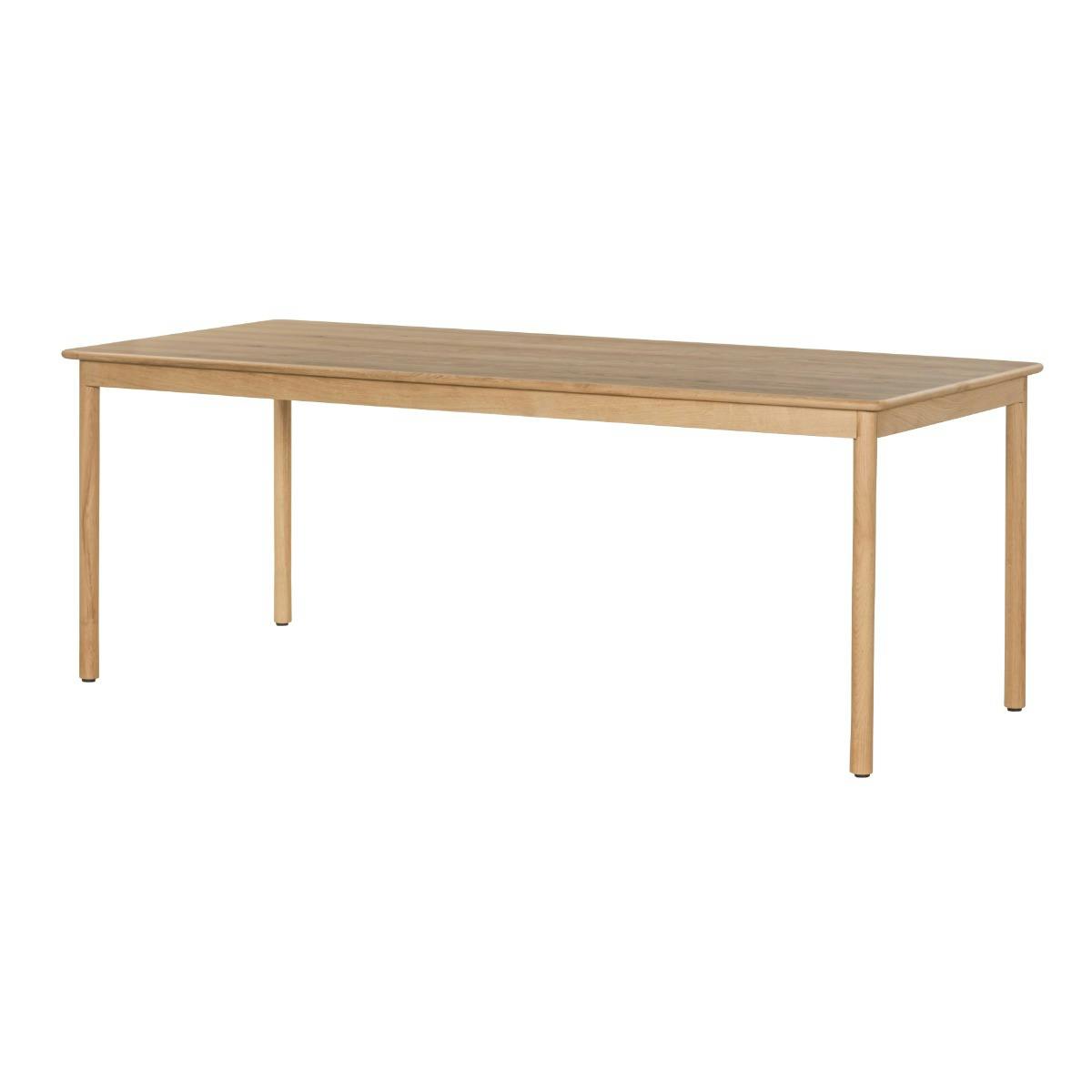 Table à manger moderne en chêne clair 220 cm LOREN