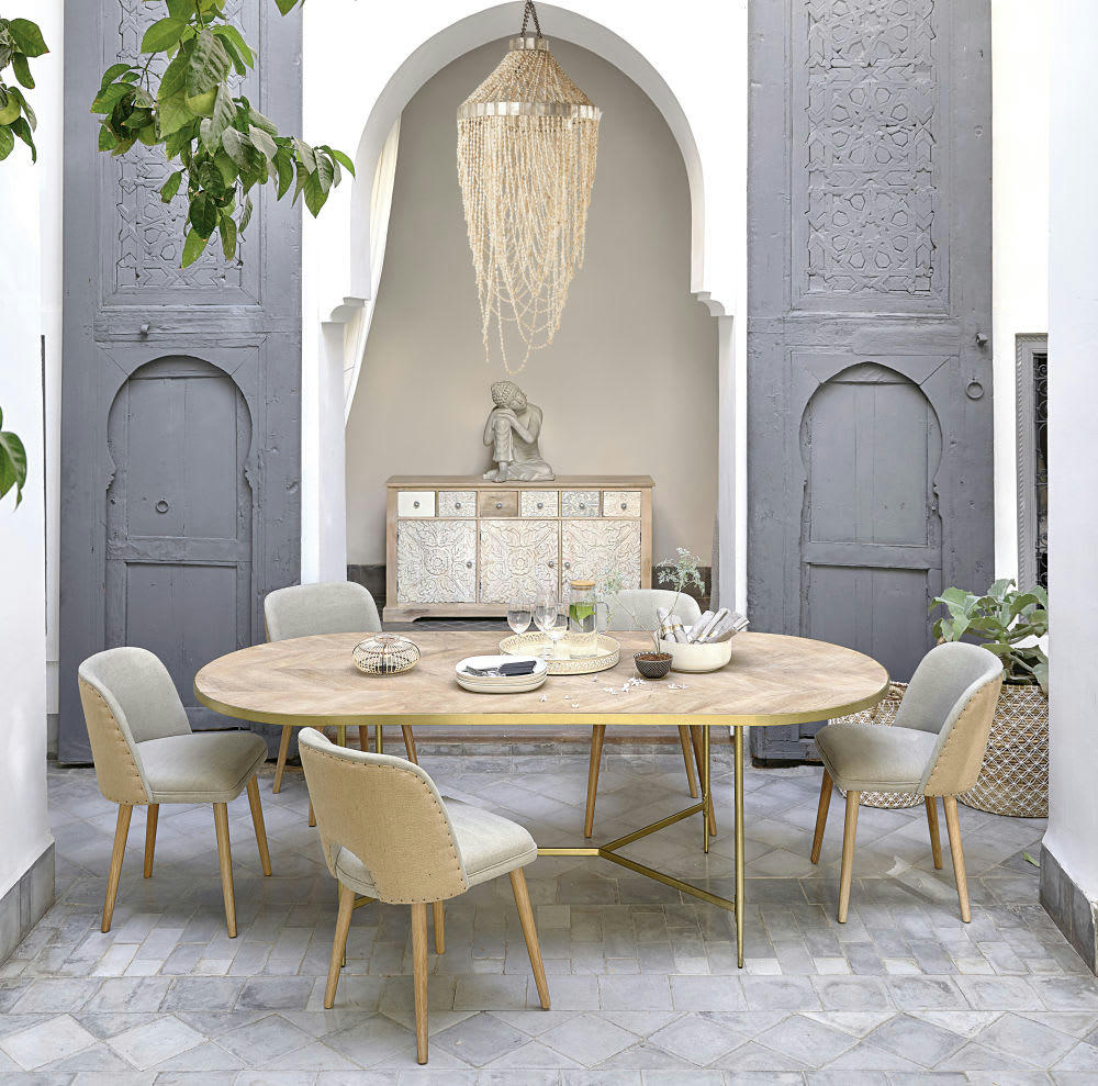 AYO - Statue bouddha écrue effet vieilli H60