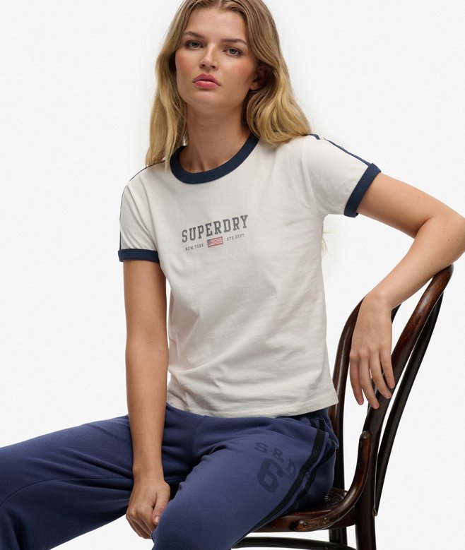 Athletic Essentials Graphic Ringer T-Shirt