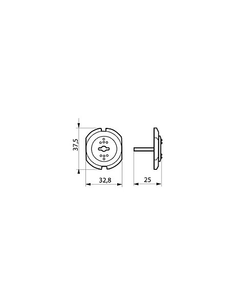 Lot de 12 caches prises, blanc - THIRARD