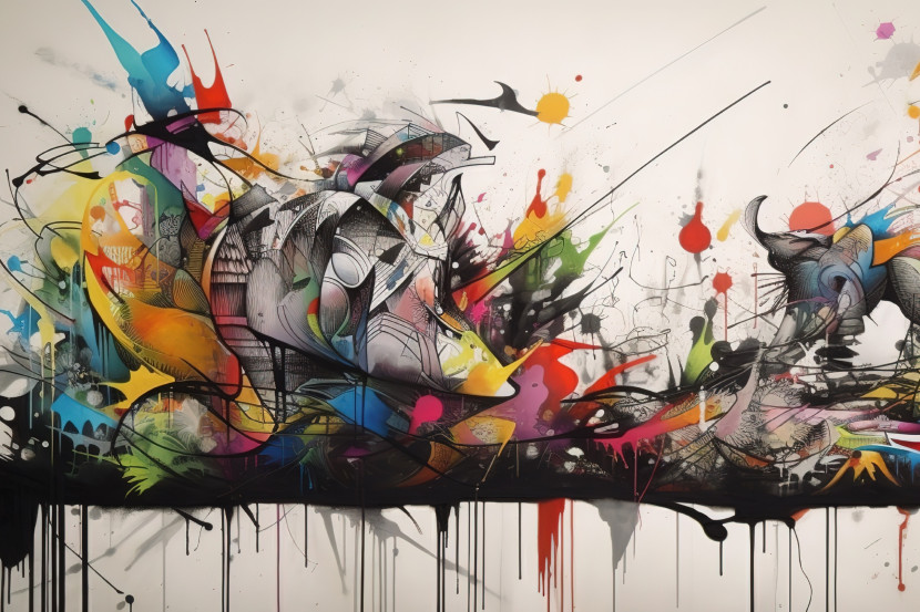 Fototapeta Młodzieżowa Abstrakcyjne Graffiti 90x60cm