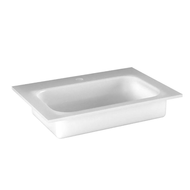 Umywalka wpuszczana szklana NEO 60 cm matowa