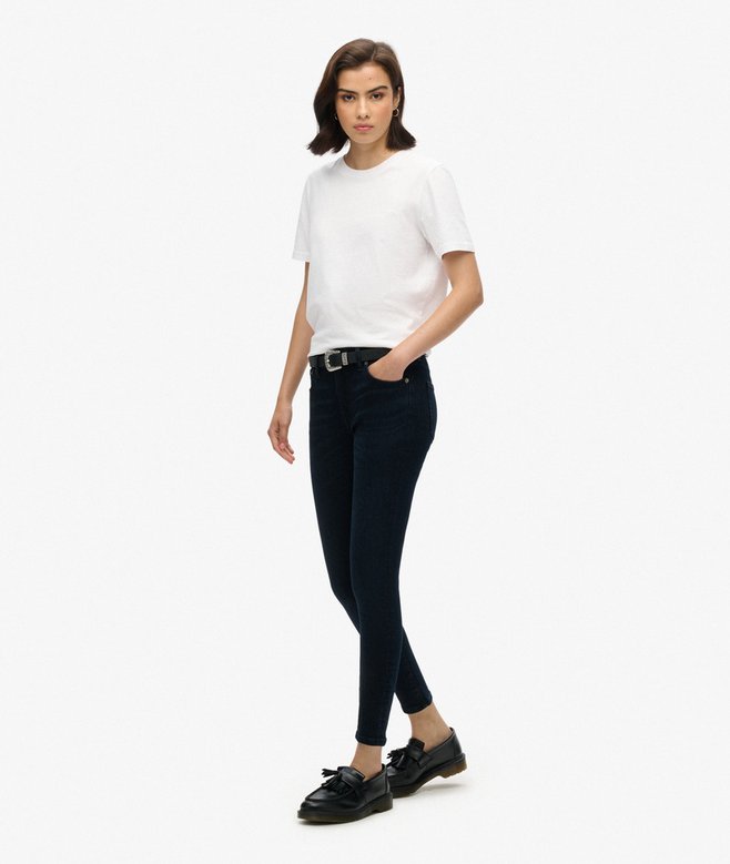 Organic Cotton Vintage Mid Rise Skinny Jeans