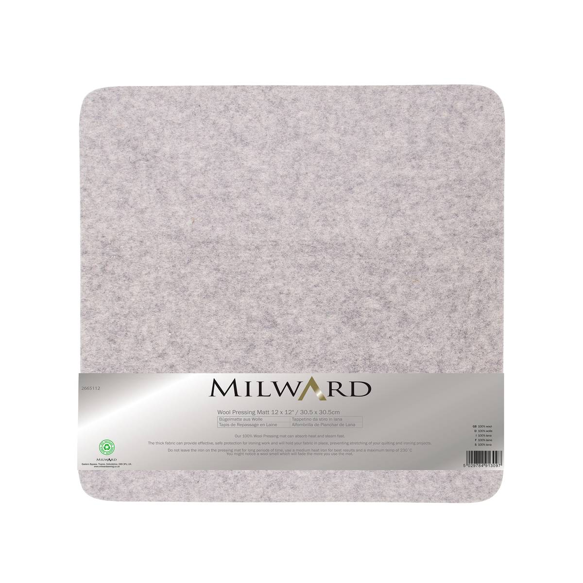 Milward Wool Pressing Mat 12 x 12 Inches