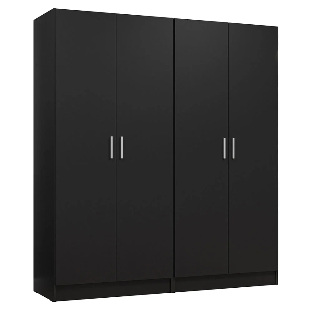 Madesa 4 Doors Storage Cabinet with Ample Shelves Space 63L Utility Armoire Closet Entryway and Bedroom Organization Unit