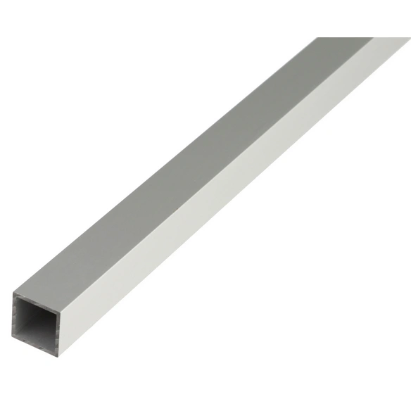 Vierkantrohr, BxHxS: 50 x 50 x 2 mm, 1 m, Aluminium, eloxiert