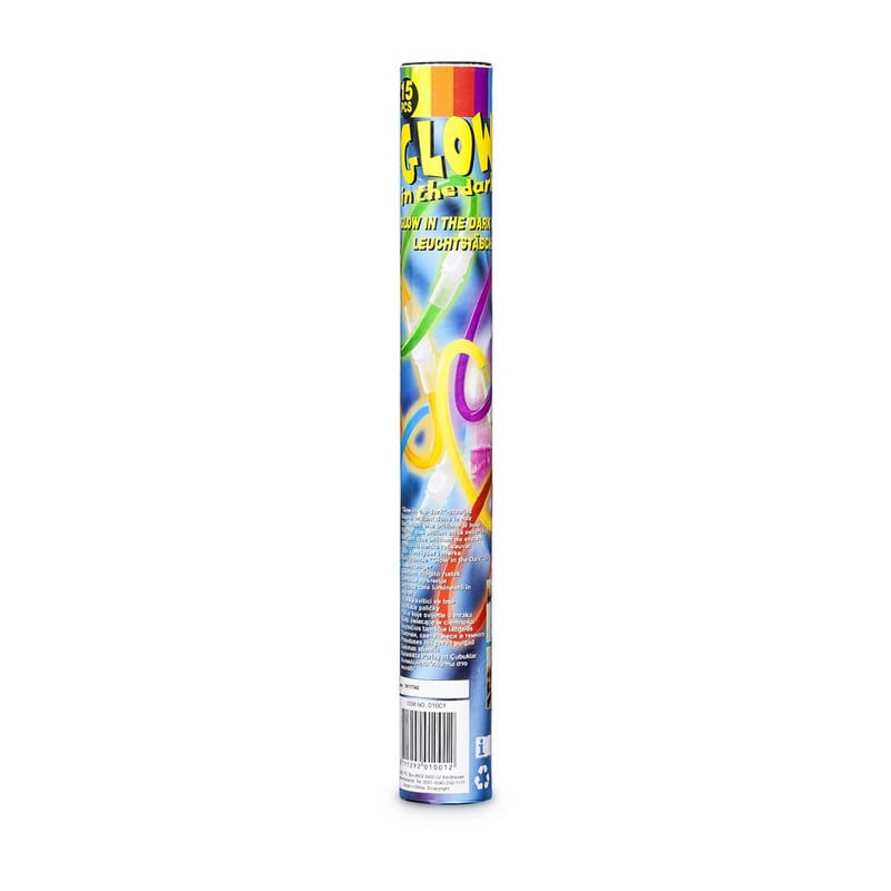 Glow in the dark sticks - koker - 15 stuks