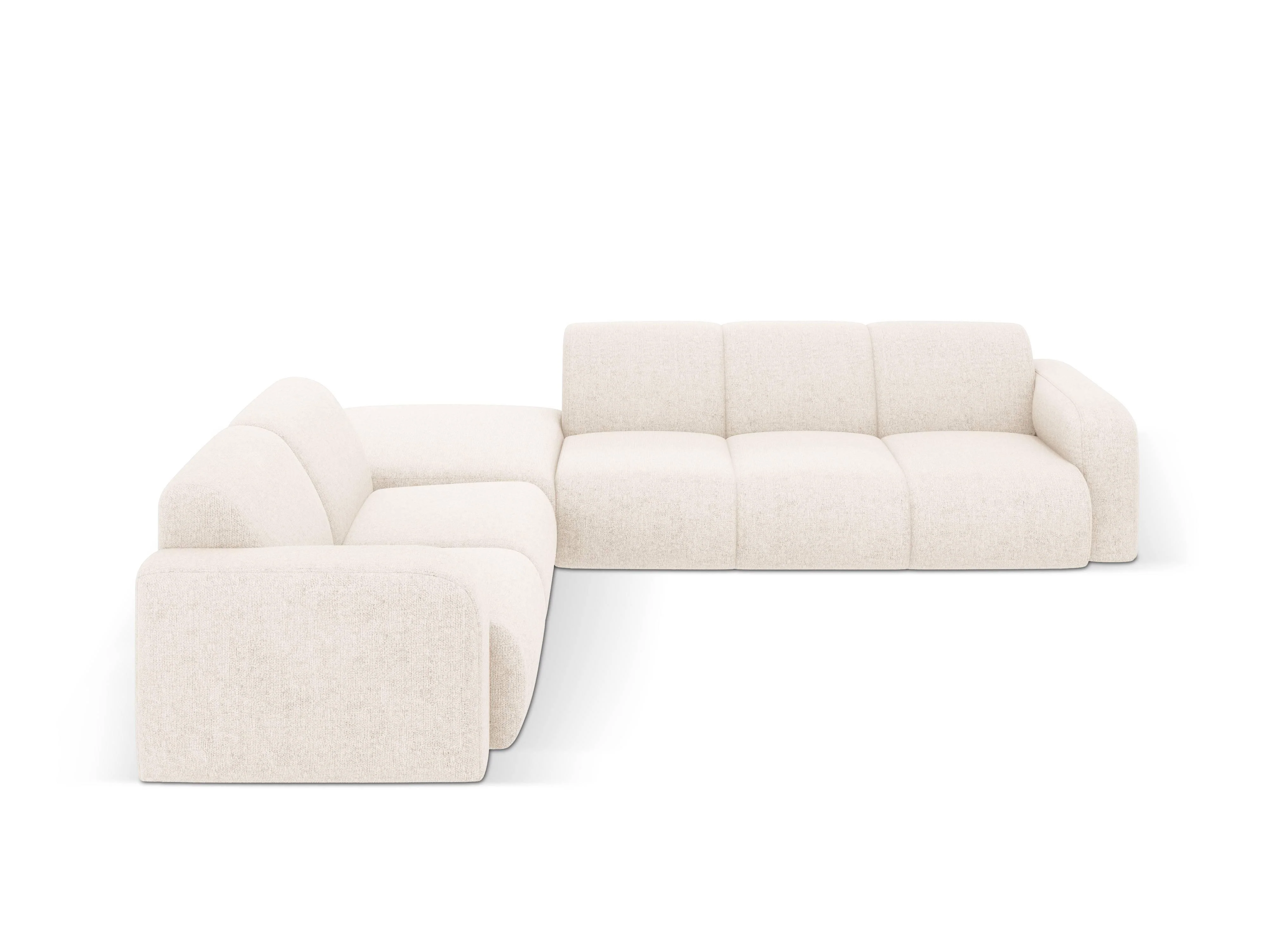 Hoekbank Lola links chenille met hocker
